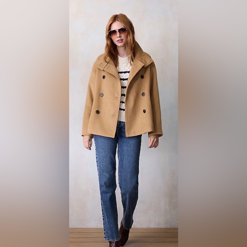 LC Lauren Conrad Double-Breasted Pea Coat size Medium - Picture 11 of 12